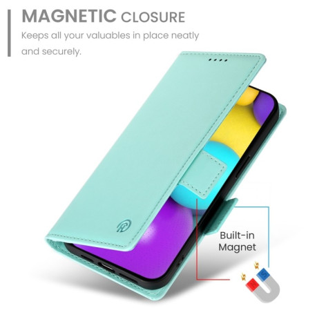Чехол-книжка Side Buckle Magnetic Frosted Leather для iPhone 16 - зеленый