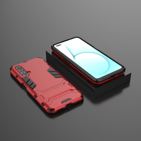 Противоударный чехол Invisible Holder на Realme X50/X3 - красный
