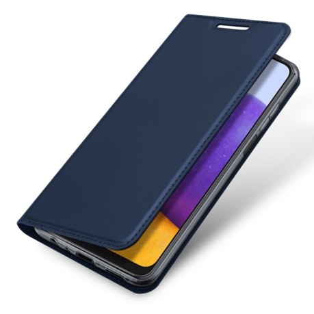 Чехол-книжка DUX DUCIS Skin Pro Series на Samsung Galaxy M32/A22 4G - синий