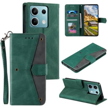 Чехол-книжка с мягким покрытием Skin Feel и магнитной застёжкой на Motorola Edge 60 Fusion - зеленый