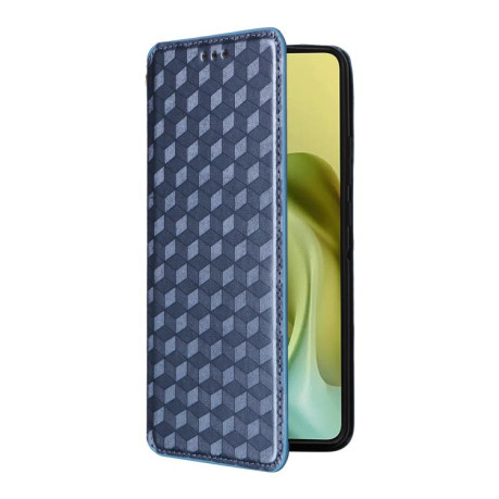 Чохол-книжка Cubic Grid Calf Texture для Motorola Moto G86 Power 5G - синій