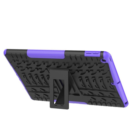 Противоударный чехол Tire Texture на iPad 9/8/7 10.2 (2019/2020/2021) - фиолетовый