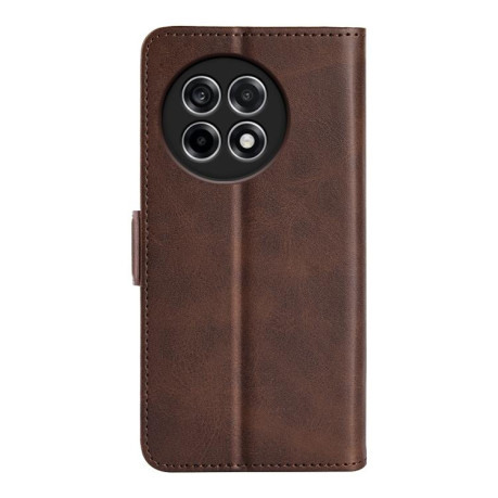 Чохол-книжка Dual-side Magnetic Buckle для OnePlus 13R/Ace 5/Ace 5 Pro - коричневий