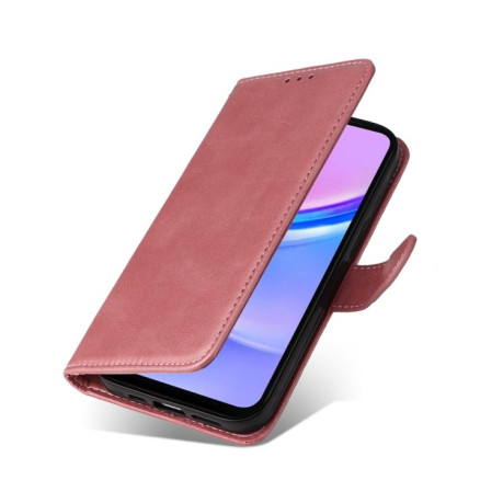 Чехол-книжка Stitching Calf Texture для Samsung Galaxy A16 5G - розовое золото