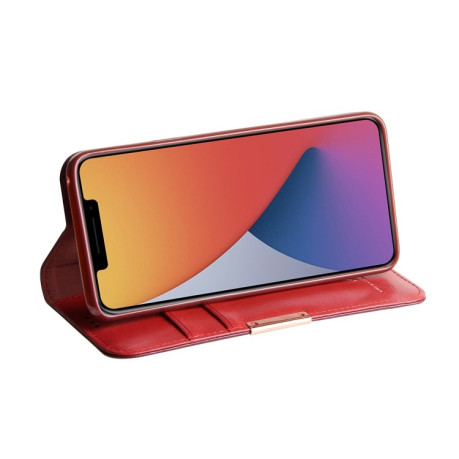 Кожаный Чехол-книжка DZGOGO ROYALE Series на  iPhone 12 Pro Max - красный