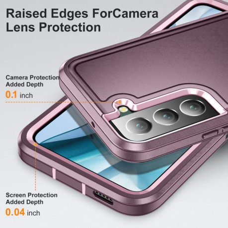Противоударный чехол 3 in 1 Rugged Holder для Samsung Galaxy S23 5G - фиолетовый
