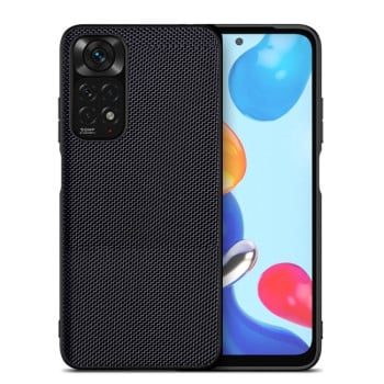 Противоударный чехол Nylon Cloth для Xiaomi Redmi Note 11/11S - черный