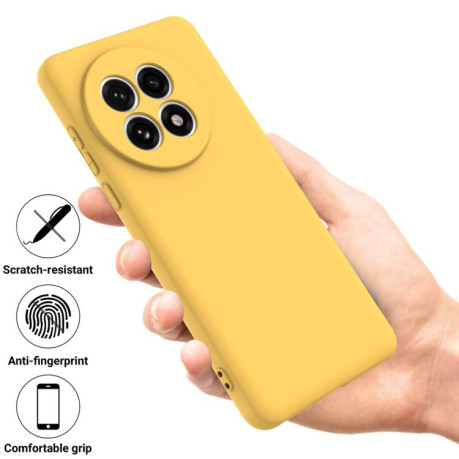 Силіконовий чохол Solid Color Liquid Silicone на OnePlus 13R/Ace 5/5 Pro - жовтий