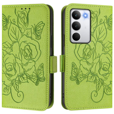 Чехол-книжка Magnetic RFID Anti-theft Leather для Realme C71 4G Global - зеленый