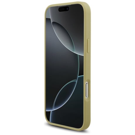 Оригинальный чехол Guess Rhinestone Triangle Logo на iPhone 17 Pro Max - Gold