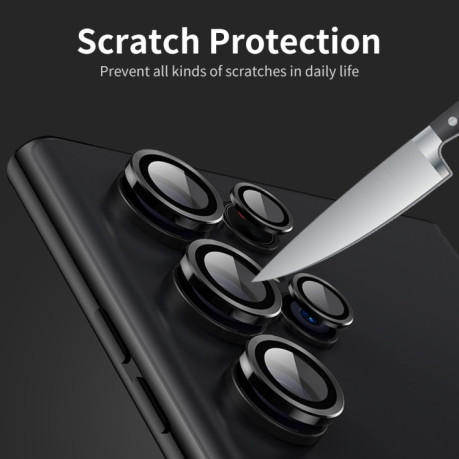 Захисне скло на камеру ENKAY Aluminium для Samsung Galaxy S23 Ultra 5G - зелене