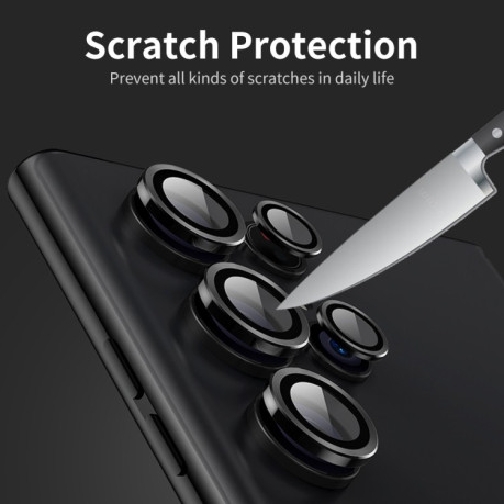 Защитное стекло на камеру ENKAY Aluminium для Samsung Galaxy S25 Ultra 5G - золотое