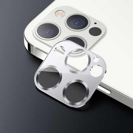 Защитное стекло на камеру USAMS US-BH704 для iPhone 12 Pro - серебристый