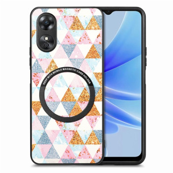 Противоударный чехол Colored Drawing (Magsafe) для OPPO A17 - Rhombus