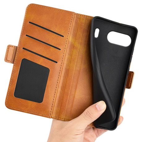 Чохол-книжка Dual-side Magnetic Buckle для OnePlus Nord 4 - жовтий