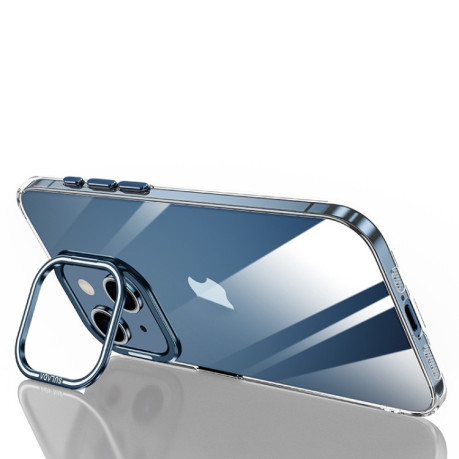 Противоударный чехол SULADA Aluminum Alloy Lens Holder для iPhone 15 - синий