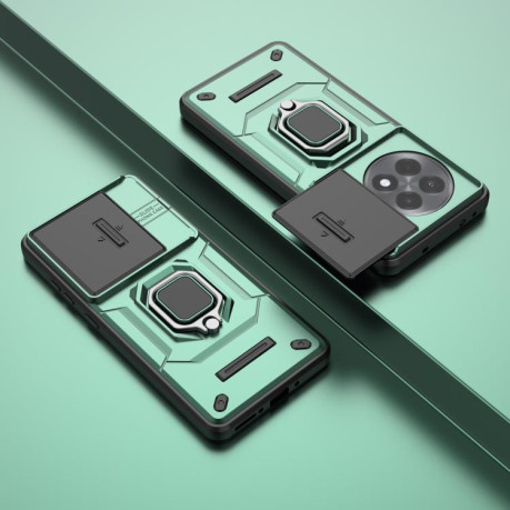 Протиударний чохол Sliding Camshield для OnePlus 13R/Ace 5/Ace 5 Pro/Ace 5 Pro 5G - зелений