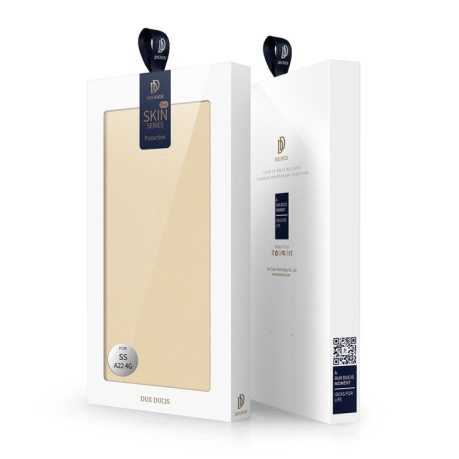 Чехол-книжка DUX DUCIS Skin Pro Series на Samsung Galaxy M32/A22 4G - золотой