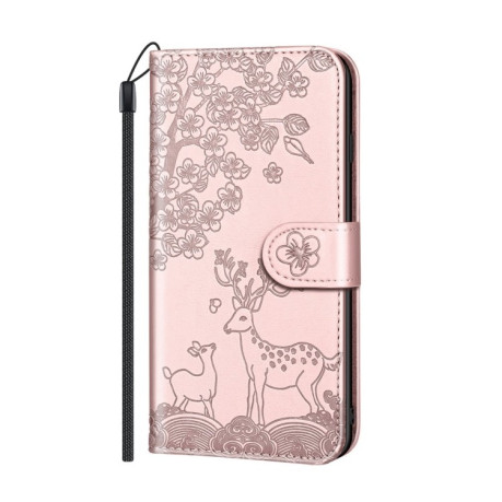 Чехол-книжка Sika Deer для iPhone 13 Pro - розовое золото