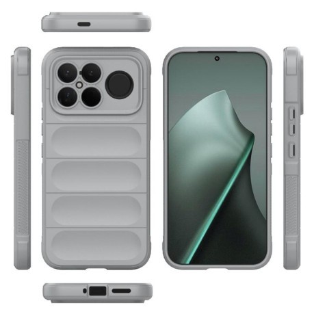 Силіконовий чохол Magic Flannel на Xiaomi Redmi K90 Pro Max/Poco F8 Ultra — сірий