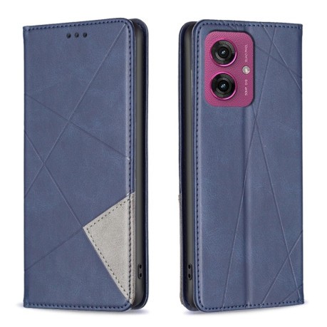 Чохол-книжка Rhombus Texture для Motorola Moto G55 - синій