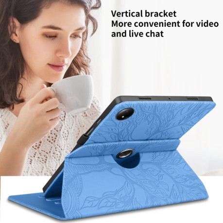 Чохол-книжка Tree Life Embossed Rotation Leather для Xiaomi Redmi Pad SE 8.7 4G - синій