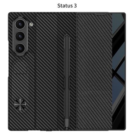 Чохол-книжка GKK Integrated Full Coverage з тримачем для стілуса Pen Slot (Стілус не входить в комплект) на Samsung Galaxy Fold 7 5G - сріблястий