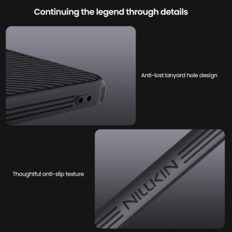 Ударозахисний чохол NILLKIN CamShield Pro на OnePlus 13R/Ace 5/Ace 5 Pro/5 Pro/13R - чорний