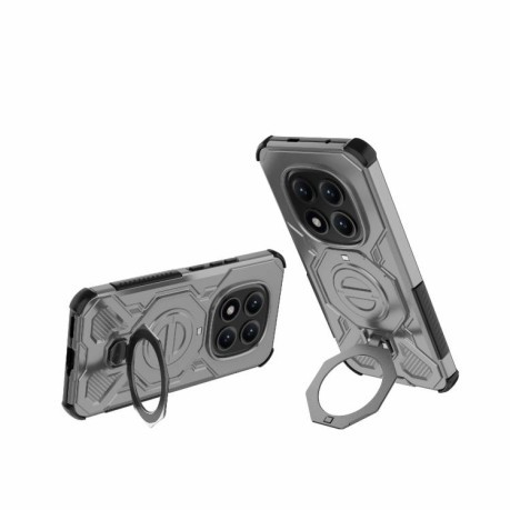 Противоударный чехол J-20 Solid Color MagSafe Magnetic для Poco 8 Pro/Redmi Note 15 Pro+ 5G Global 163.3mm — серый