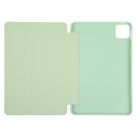 Чехол-книжка Litchi Texture для Xiaomi Pad 7 / Pad 7 Pro - зеленый