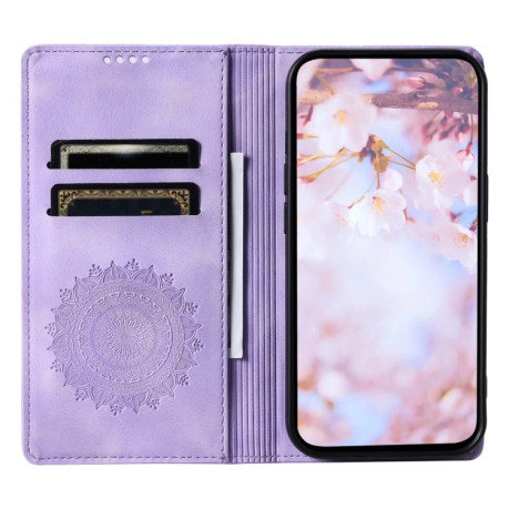 Чохол-книжка Totem Embossed Magnetic Leather для Google Pixel 8 Pro - фіолетовий
