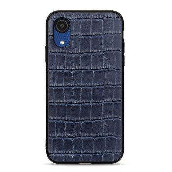 Противоударный чехол Crocodile Texture для Samsung Galaxy A03 Core - синий