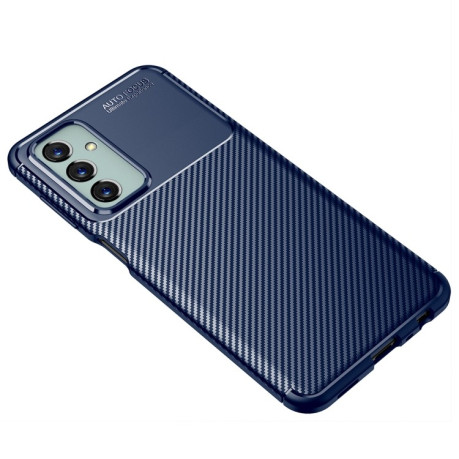 Ударозахисний чохол HMC Carbon Fiber Texture на Samsung Galaxy M23 - синій