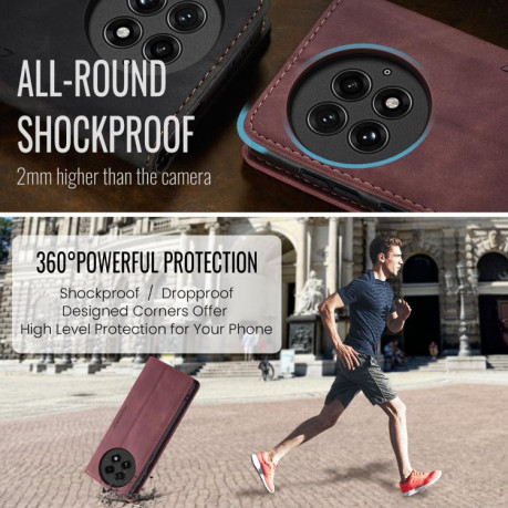 Чохол-книжка CaseMe-013 Multifunctional на OnePlus 13 - червоний