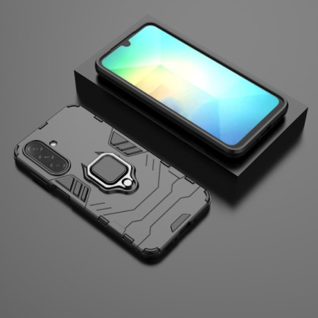 Противоударный чехол Magnetic Ring Holder на Samsung Galaxy A26 5G - черный