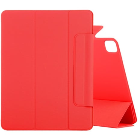 Магнитный чехол- книжка Double-sided Magnetic Flip PU Leather With Holder для iPad Air 13 2024 / Pro 12.9 2020  - красный