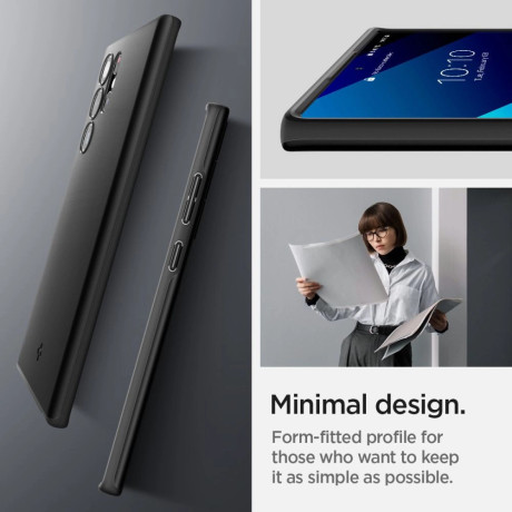 Оригінальний чехол Spigen Thin Fit для Samsung Galaxy S22 - Black