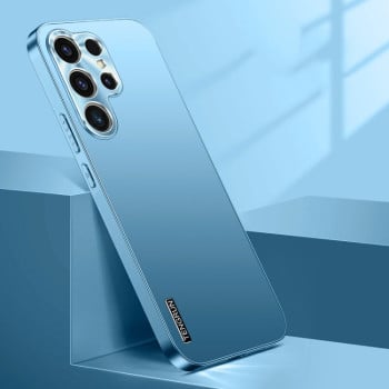 Протиударний чохол Streamer Series Micro Frosted Metal Paint PC для Samsung Galaxy S25 Ultra 5G - блакитний