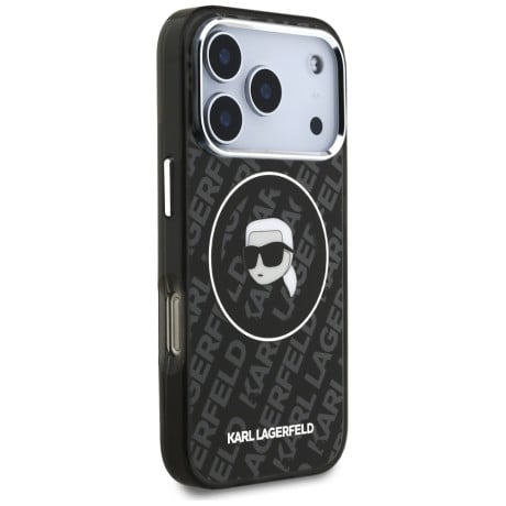 Оригінальний чохол Karl Lagerfeld IML Karl Head Logo з MagSafe на iPhone 17 Pro - Black