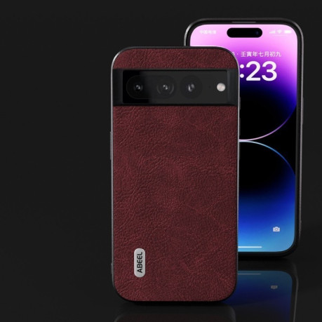 Протиударний чохол ABEELDream Litchi Texture PU для Google Pixel 8 Pro - фіолетовий