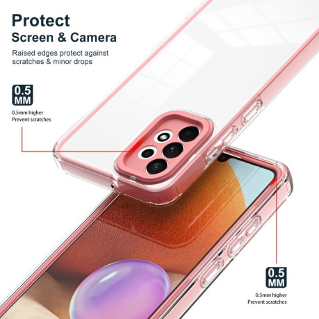 Противоударный чехол 3 in 1 Clear для Samsung Galaxy A33  - розовый