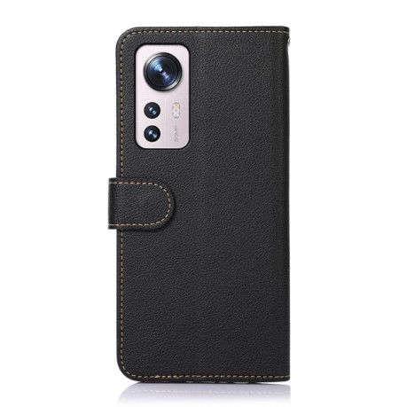 Чохол-книжка KHAZNEH Litchi Texture для Xiaomi 12 Lite - чорний