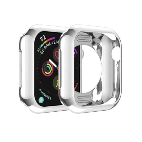 Противоударная накладка Round Hole для Apple Watch Series 3 / 2 / 1 42mm - серебристая