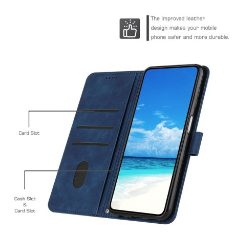 Чохол-книжка Skin Feel Heart Amile для Realme 11 4G Global - синій