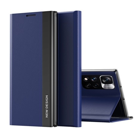 Чехол-книжка Electroplated Ultra-Thin для Xiaomi Redmi Note 11/11s - синий