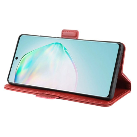 Чехол-книжка Double Buckle Crazy  на Samsung Galaxy S10 Lite- красный