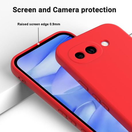 Силиконовый чехол Solid Color Liquid Silicone на Google Pixel 10a — красный