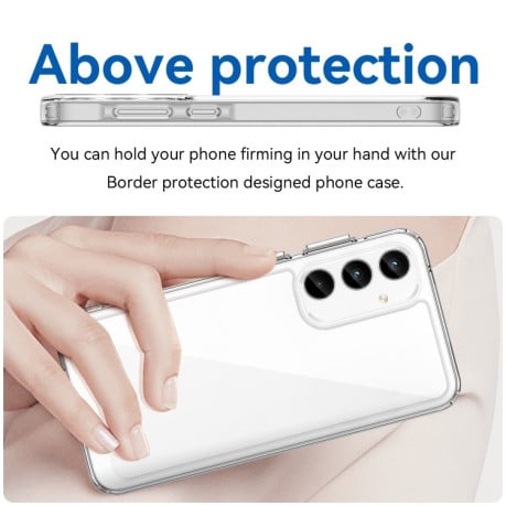 Противоударный чехол Colorful Acrylic Series для Samsung Galaxy A55 - прозрачный