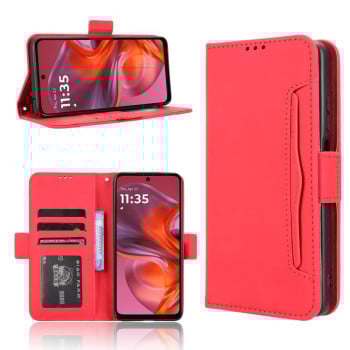 Чехол-книжка Skin Feel Calf на Motorola Moto G05 4G / E15 4G - красный