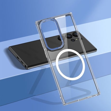 Протиударний чохол Wlons Ice Crystal (MagSafe) для Samsung Galaxy S23 Ultra 5G - синій